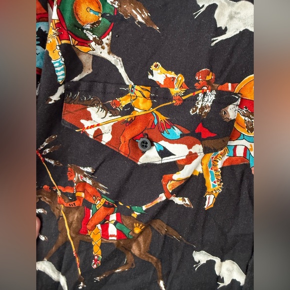 Vintage Mens Lg Roper Western Button Down Shirt Native Tribal Southwestern - Picture 7 of 8